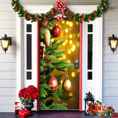 Christmas Theme Door Cover